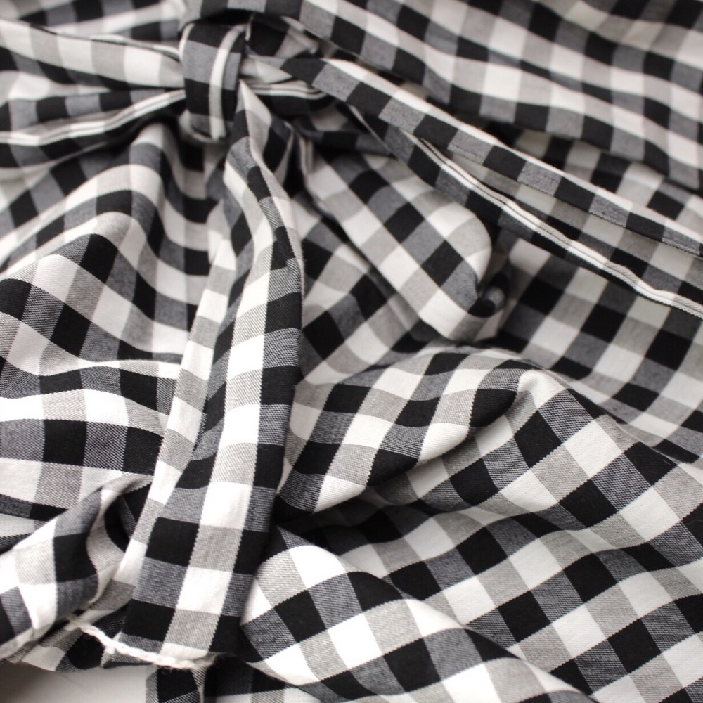 NWT Express Gingham Off the Shoulder Top 10P - Picture 7 of 8